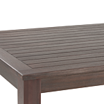 Garden Dining Table Dark Eucalyptus Wood 180 X 100 Cm 6 Seater Outdoor And Indoor Modern Design Beliani