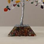 Gemstone Tree With Orgonite Base - 160 Stone - Multi