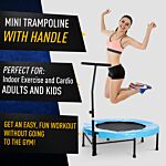 Homcom Trampoline Rebounder Adjustable Jumper, 40"-blue