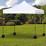 Outsunny Sand Fillable Set Of 4 Pcs Gazebo Tent Sand Leg Weights Marquee Party Tent Canopy Accessory