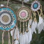 Pastel Pink Macramé Dream Catcher 12cm (asst Colours)