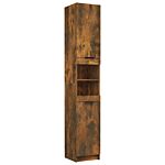 Vidaxl 5 Piece Bathroom Cabinet Set Smoked Oak Engineered Wood