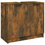 Vidaxl 5 Piece Bathroom Cabinet Set Smoked Oak Engineered Wood