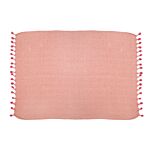 Nevada Pink Herringbone Blanket Throw