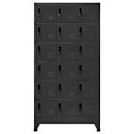 Vidaxl Locker Cabinet Anthracite 90x40x180 Cm Steel