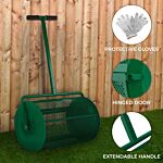 Compost & Peat Moss Spreader - Green