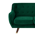 Living Room Set Green Velvet 3 Seater 2 Seater Armchair Button Tufted Back Beliani