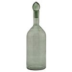 Smoked Sage Glass Tall Bottle With Stopper