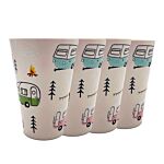 Recycled Rpet Set Of 4 Picnic Cups - Wildwood Caravan