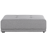 Ottoman Grey Fabric Upholstery 1 Seater Modern Traditional Living Room Beliani