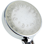 Led Shower Head Silver Changing Multicolour Light Round Beliani