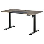 Vinsetto Height Adjustable Electric Standing Desk With 4 Automatic Memory Preset 140cm X 70cm Tabletop Stand Up Desk For Home Office