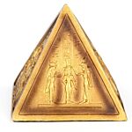 Decorative Gold Egyptian Pyramid Ornament