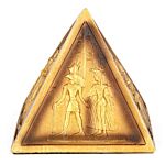Decorative Gold Egyptian Pyramid Ornament
