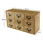 9 Drawer Triple Level Small Storage Unit