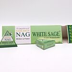 42g Jumbo Golden Nag - White Sage Back Flow Incense Cones