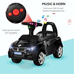 Homcom Ride On Car Baby Toddler Walker Foot To Floor Sliding Car Slider Black