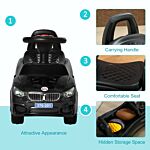 Homcom Ride On Car Baby Toddler Walker Foot To Floor Sliding Car Slider Black