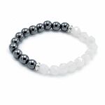 Faceted Gemstone Bracelet - Magnetic Rose Quartz