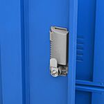Vidaxl Locker Cabinets 2 Pcs Light Grey And Blue 90x45x92.5 Cm Steel