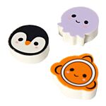 Eraser 3 Piece Set - Adoramals Sealife