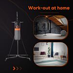 Homcom Freestanding Duo Punch Training Punchbag Sandbag Adjustable Height Home Agility Training Steel Frame