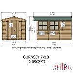 Guernsey Double Door Shed 7 X 10