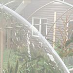 Outsunny Polytunnel Greenhouse Walk-in Grow House With Pe Cover, Door And Galvanised Steel Frame, 4 X 3 X 2m, Clear