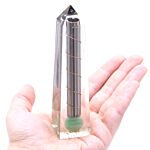 Orgonite Obelisk Power Point Green Aventurine - 11x3 Cm
