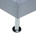 Sofa Bed Light Grey 3 Seater Drop Down Table Click Clack Beliani