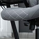 Vinsetto Home Office Desk Chair, Computer Chair With Flip Up Armrests, Swivel Seat And Tilt Function, Dark Grey