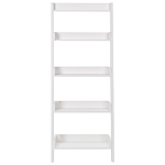 5-tier Ladder Bookcase White Book Shelf Display Beliani