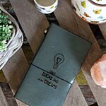 Handmade Leather Journal - My Little Black Book - Black (80 Pages)