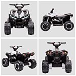 Homcom 12v Quad Bike With Forward Reverse Functions, Ride On Car Atv Toy With High/low Speed, Slow Start, Suspension System, Horn, Music, White