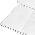 Duvet White Japara Cotton Cover Microfibre Filling Single Size 135 X 200 Cm All-season Quilted Machine Washable Beliani