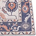 Area Rug Multicolour Cotton Polyester 80 X 150 Cm Oriental Pattern Distressed Vintage Home Decor Beliani