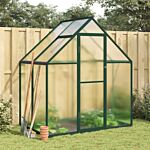 Vidaxl Greenhouse With Base Frame Green 169x114x195 Cm Aluminium