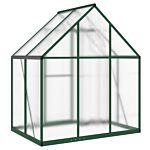Vidaxl Greenhouse With Base Frame Green 169x114x195 Cm Aluminium