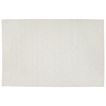 Area Rug Off-white Wool With Cotton 160 X 230 Cm Rectangular Hand Woven Geometric Pattern Boho Beliani