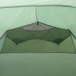 Outsunny Tunnel Tent, 2-3 Person Camping Tent With Sewn-in Groundsheet, Air Vents, Rainfly, 2000mm Water Column, Green