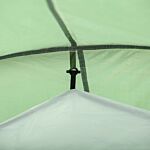 Outsunny Tunnel Tent, 2-3 Person Camping Tent With Sewn-in Groundsheet, Air Vents, Rainfly, 2000mm Water Column, Green