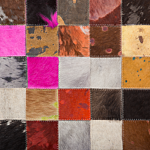 Rug Multicolour 200 X 200 Cm Genuine Leather Cowhide Patchwork Handcrafted Beliani