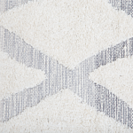 Area Rug Beige Cotton Hand Woven Shaggy 140 X 200 Cm Modern Beliani