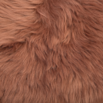 Sheepskin Rug Brown 65 X 110 Cm Natural High Pile Rustic Style Beliani