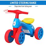 Homcom Toddler Training Walker Balance Ride-on Toy With Rubber Wheels Blue