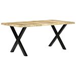 Vidaxl Dining Table 180x90x76 Cm Solid Mango Wood