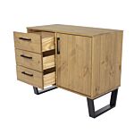 Texas Small Sideboard With 1 Door, 3 Drawers
