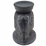 Soapstone Oil Burner 10.5cm - Standing Elephant