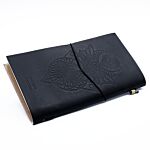 Handmade Leather Journal - My Book Of Spells And Other Thoughts - Black