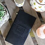 Handmade Leather Journal - My Book Of Spells And Other Thoughts - Black